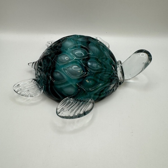 Murano inspired glass sea turtle. Bombay Company vintage glass figurine. - Picture 3 of 8
